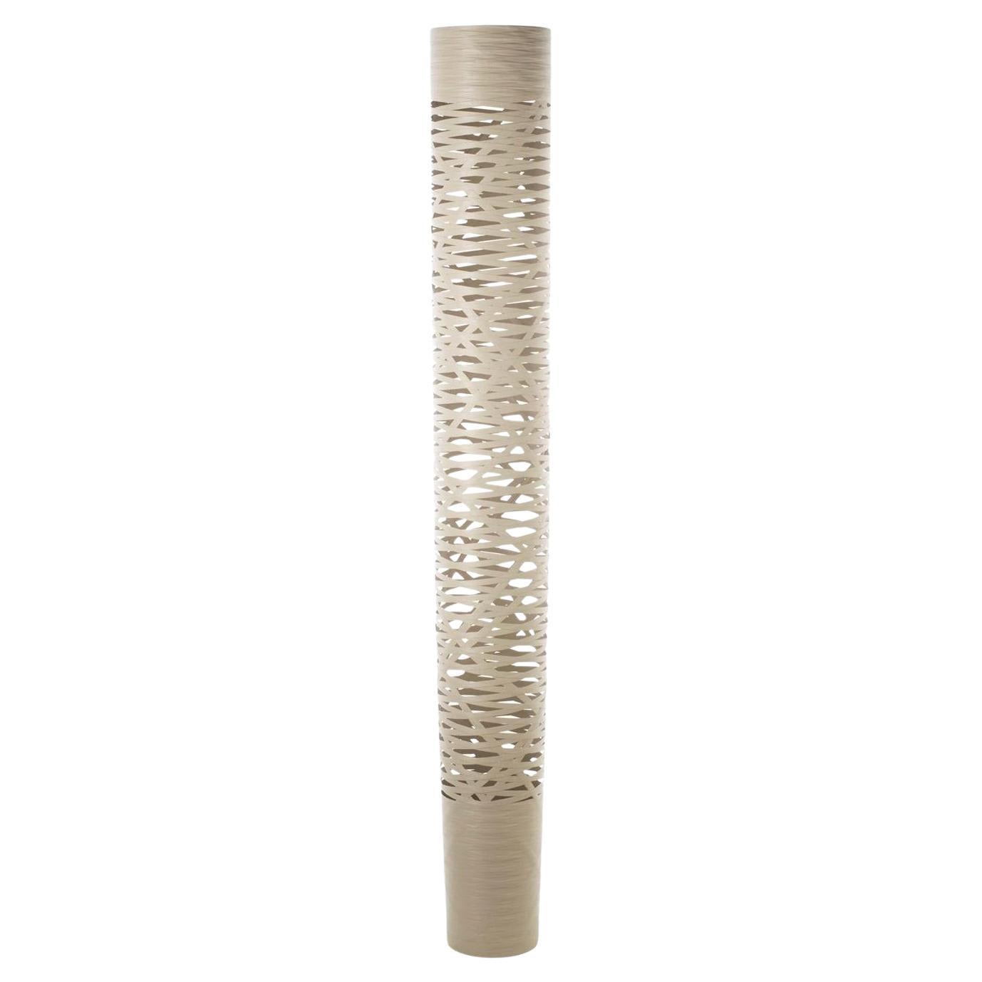 Foscarini Tress Led Large Floor Lamp in Greige by Marc Sadler