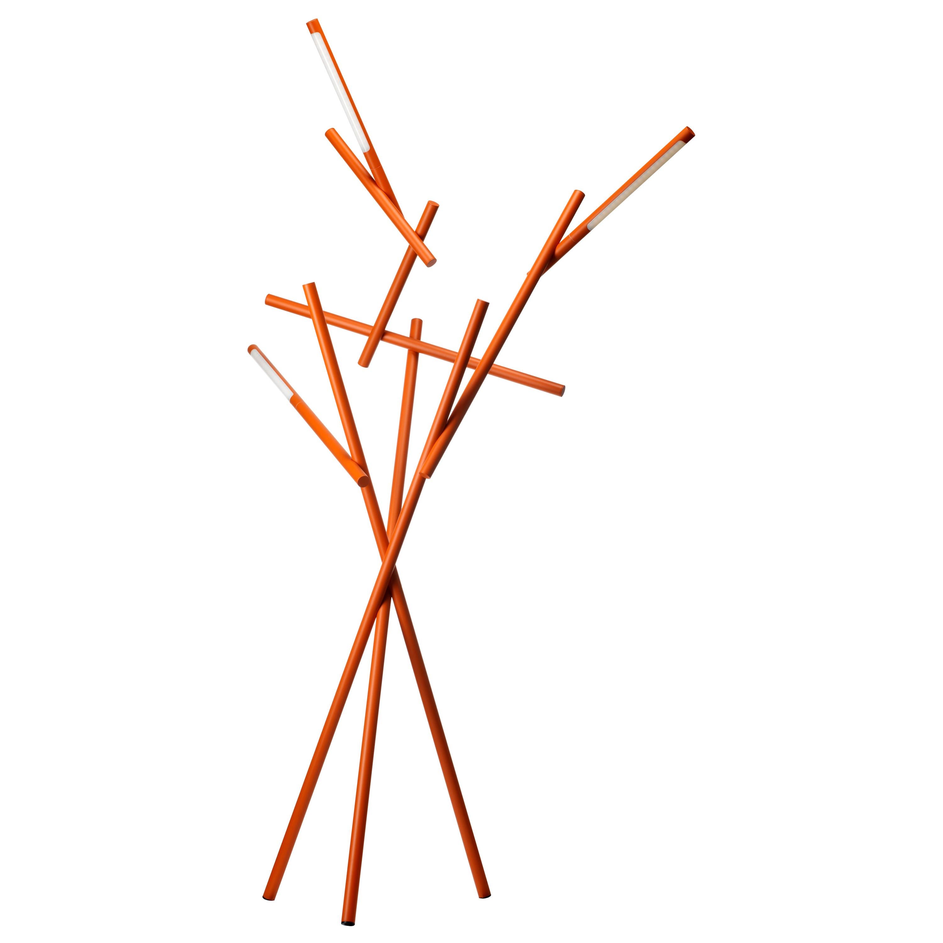 Foscarini Tuareg LED Floor Lamp in Orange by Ferruccio Laviani For Sale