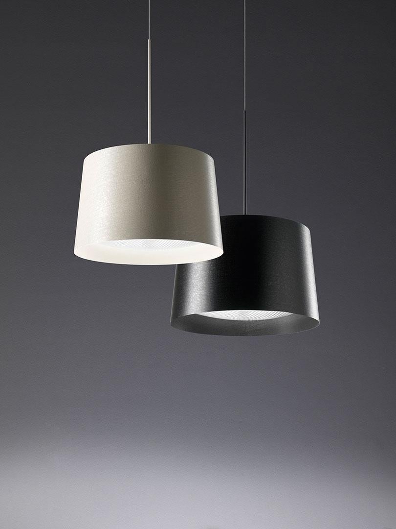 Modern Foscarini Twice as Twiggy LED Suspension Lamp in Black by Marc Sadler For Sale