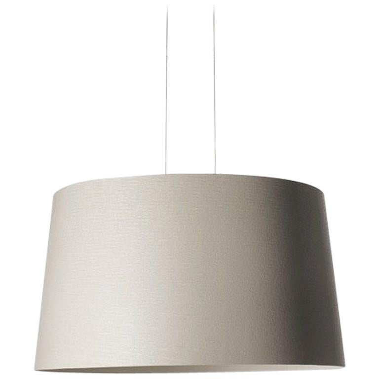 Foscarini Twice as Twiggy LED-Hängelampe in Grau von Marc Sadler, gedreht