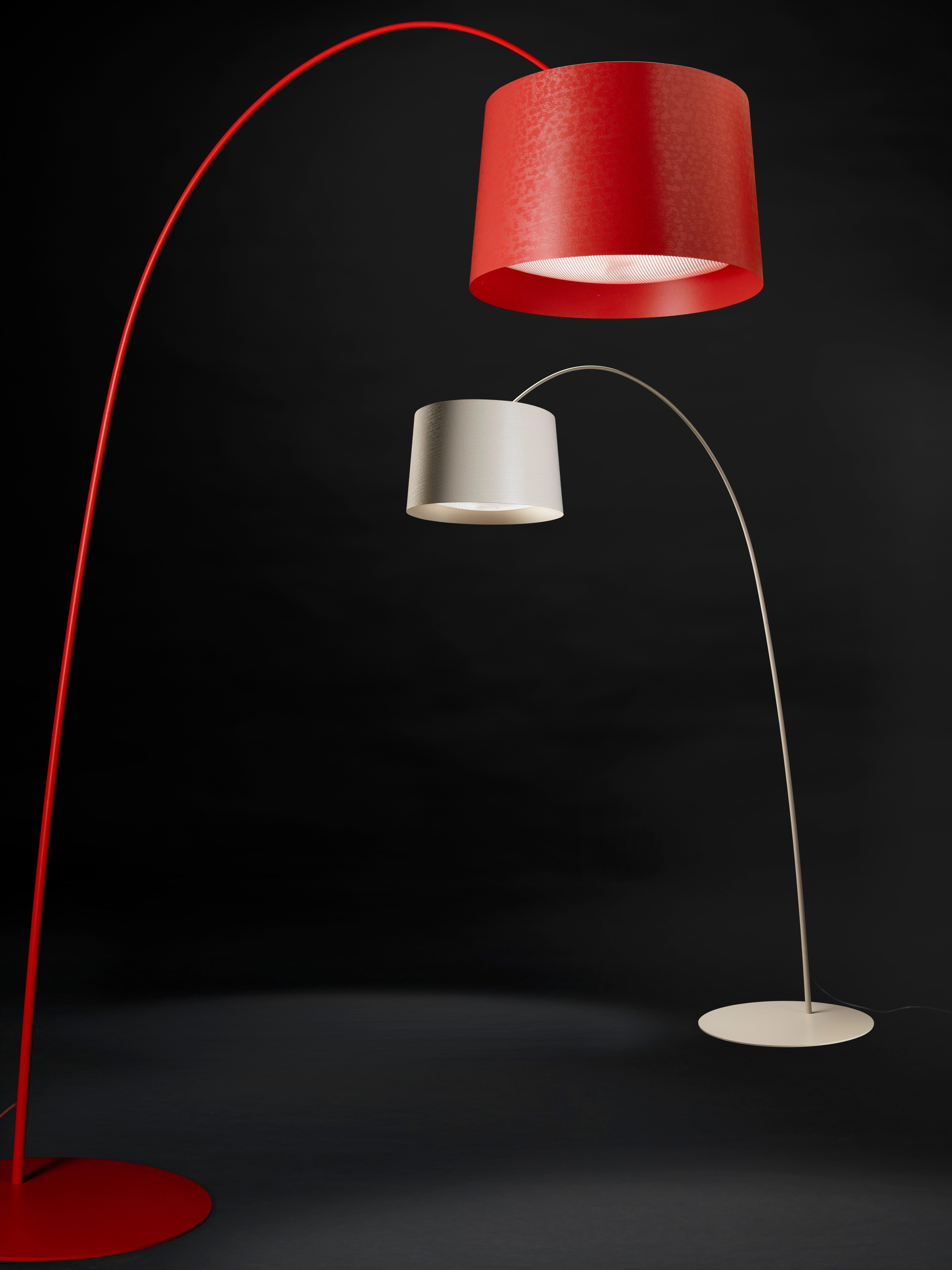 Foscarini Twiggy Stehlampe in Grau von Marc Sadler (Moderne) im Angebot