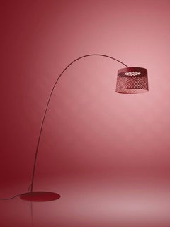 Foscarini Twiggy Grid Outdoor Floor Lamp in Carmine by Marc Sadler