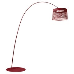 Foscarini Twiggy Grid Outdoor Floor Lamp in Carmine by Marc Sadler