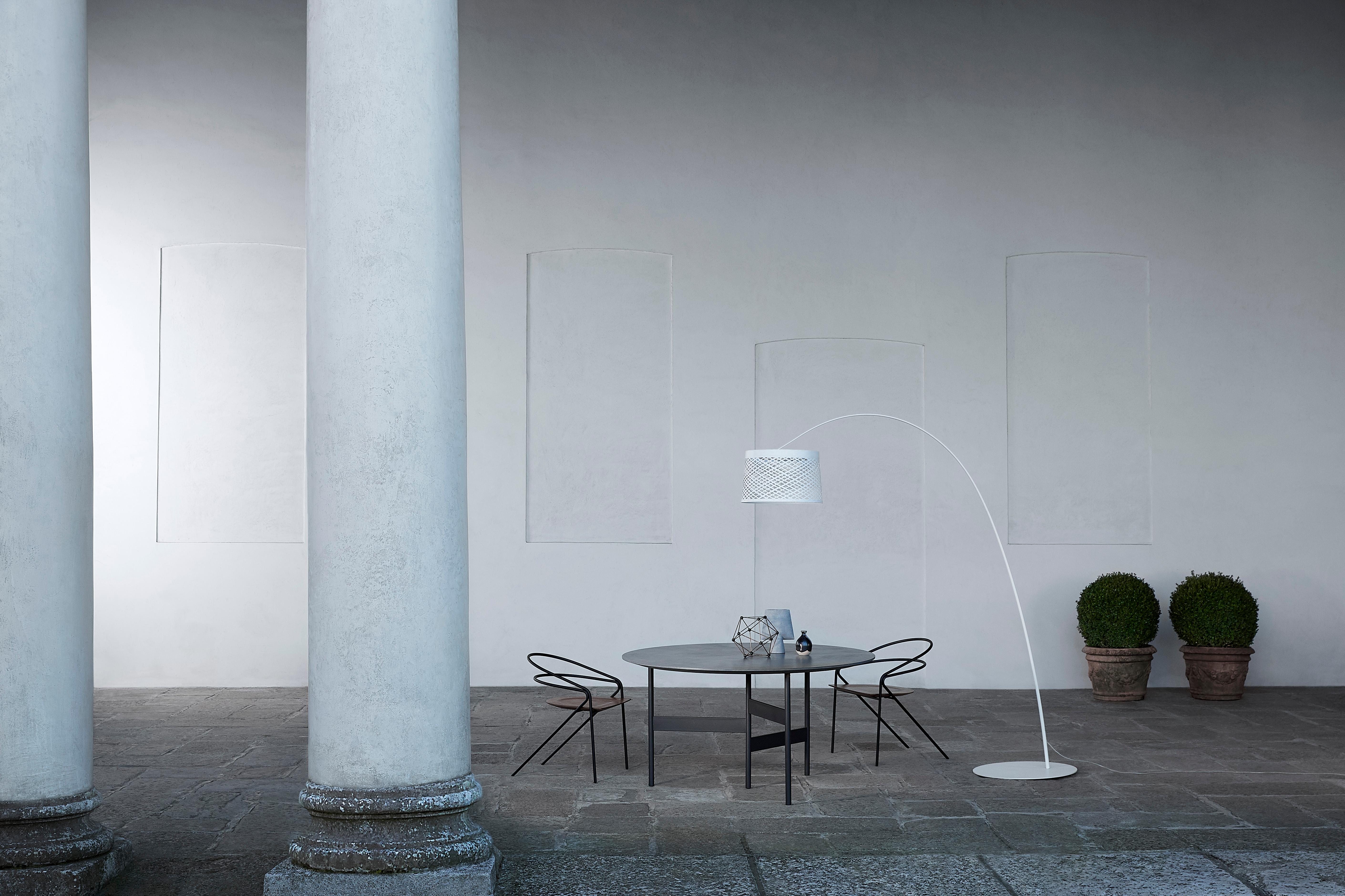 Moderne Lampadaire d'extérieur Foscarini Twiggy Grid en gris par Marc Sadler en vente