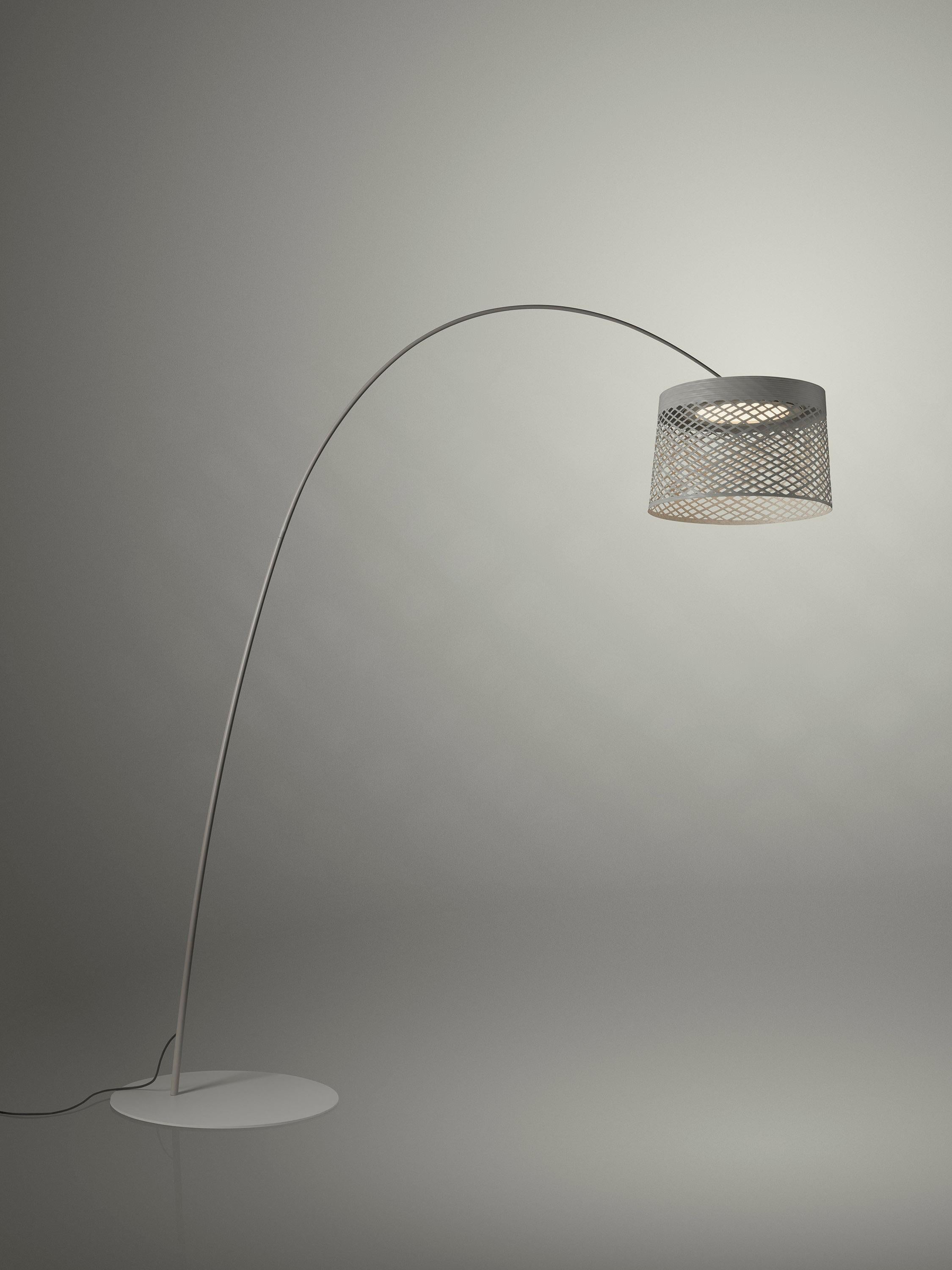 Foscarini Twiggy Grid Stehlampe für den Außenbereich in Grau von Marc Sadler (Italienisch) im Angebot