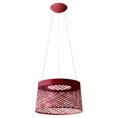 Foscarini Suspension d'extérieur Twiggy Grid en carmin par Marc Sadler