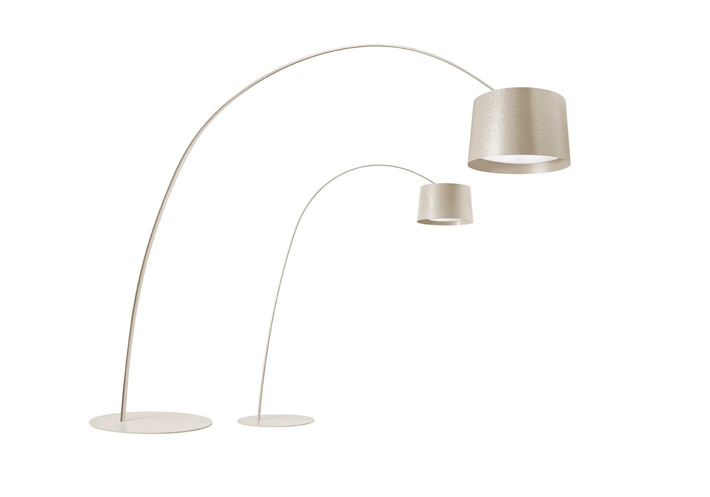 Foscarini Twiggy LED-Stehlampe in Grau von Marc Sadler (Moderne) im Angebot