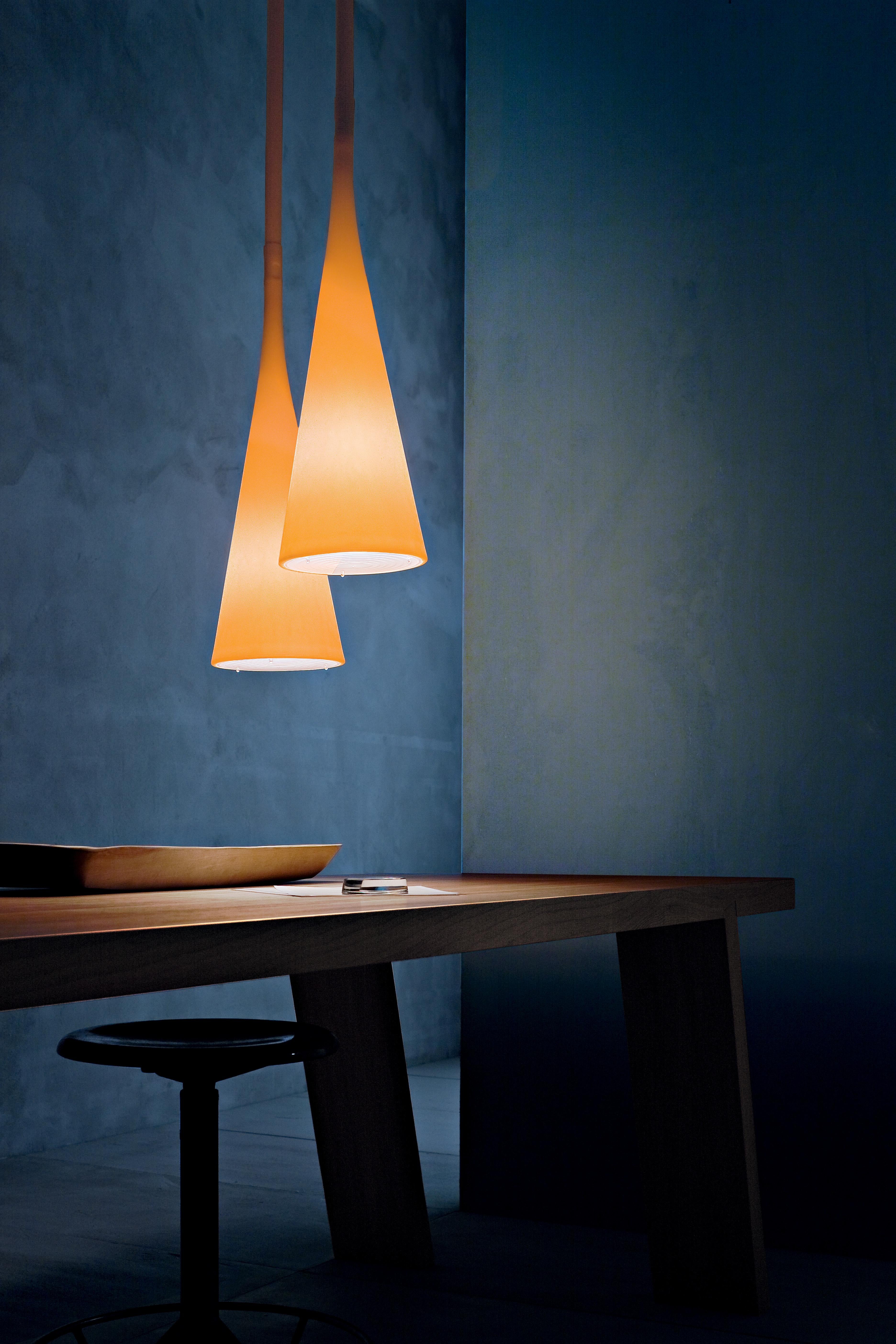 Foscarini UTO Suspension/Table Lamp in Orange by Lagranja Design In New Condition For Sale In Brooklyn, NY