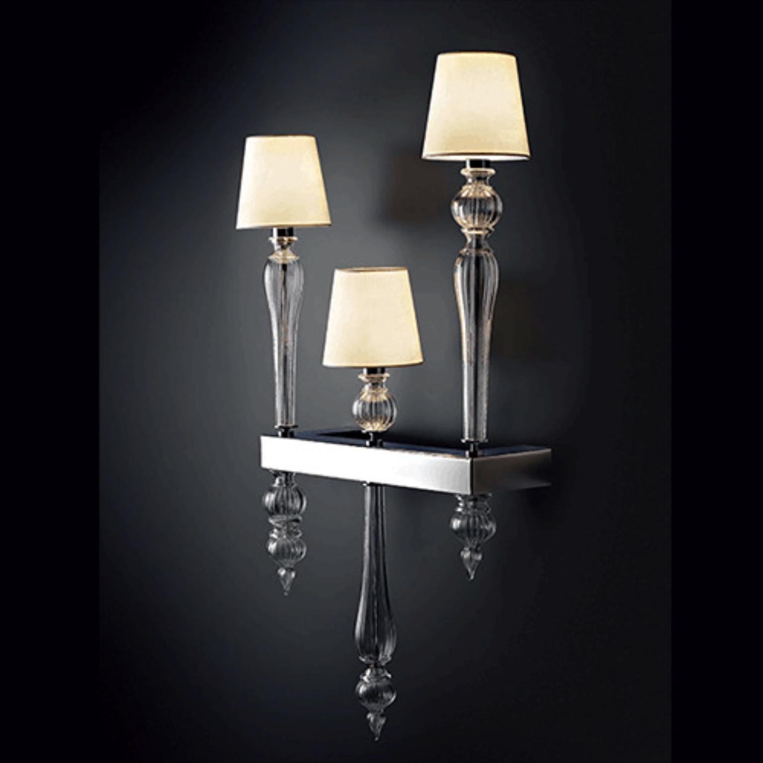 Italian Fosfato FOSSOVVC06 Wall Lamp by Mazzega 1946 For Sale