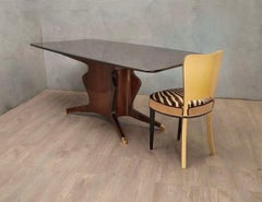 Fossati Attilio & Arturo Rectangular Walnut Conference Dining Table, 1957