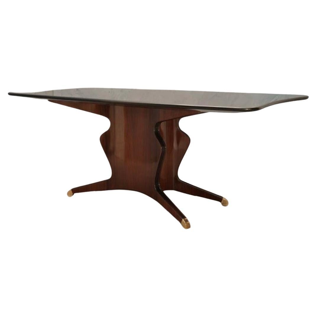 Fossati Attilio & Arturo Rectangular Walnut Conference Dining Table, 1957 For Sale