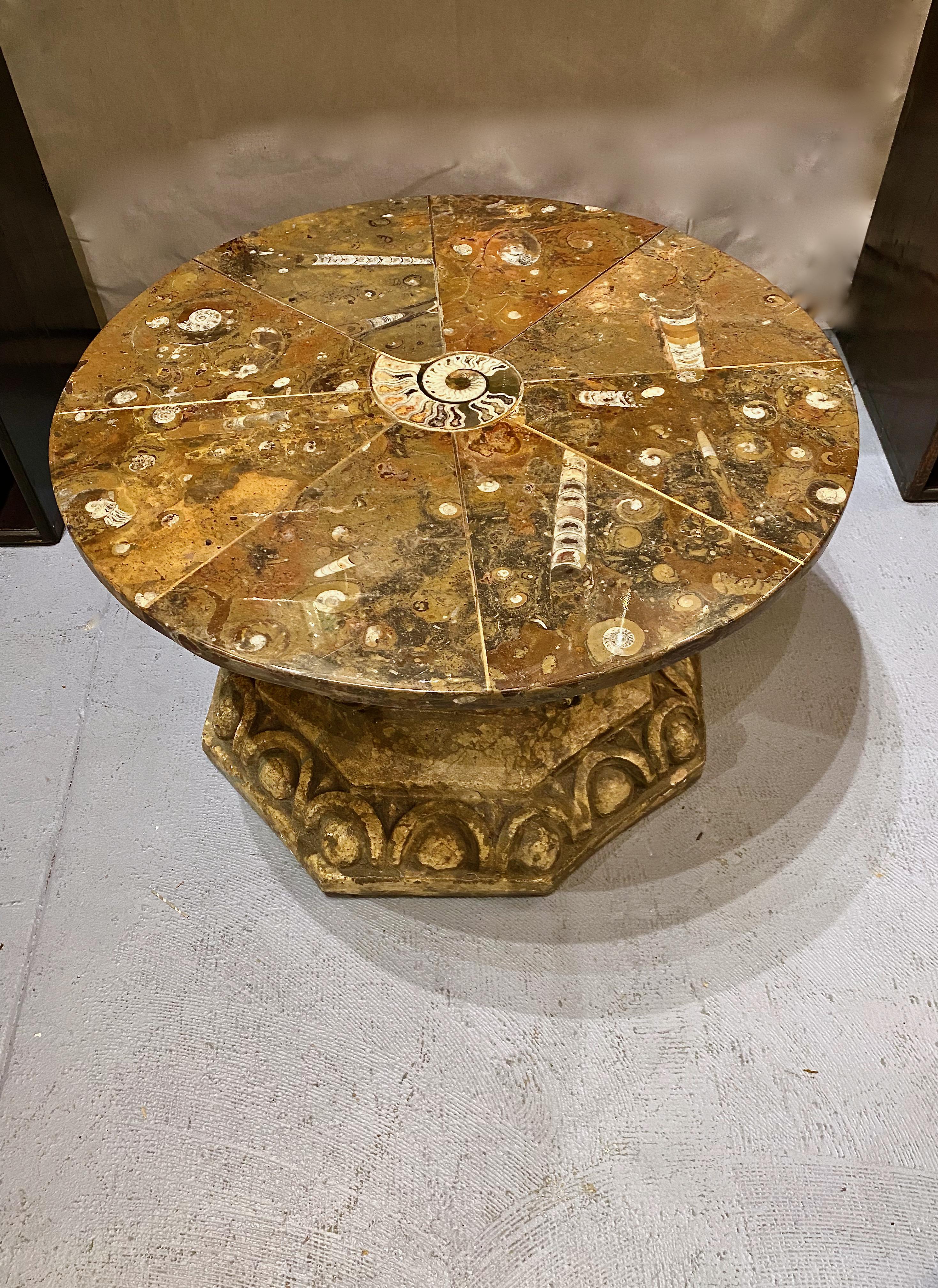 ammonite table