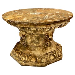 Fossil Ammonite Tony Duquette Inspired Coffee Table