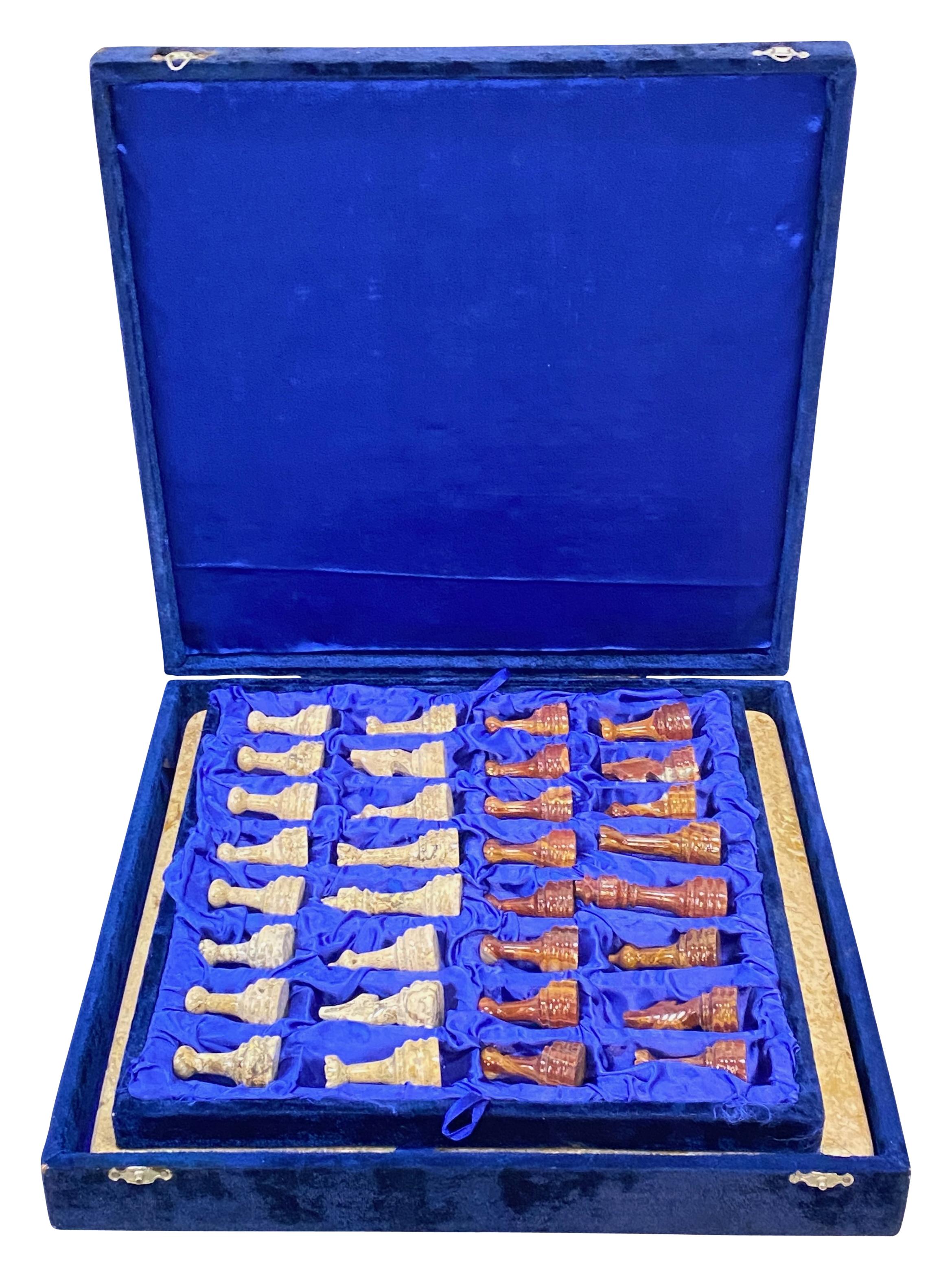 Fossil und Stone Schach Brettspiel 2