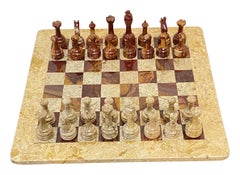 Fossil and Stone Chess Board Game