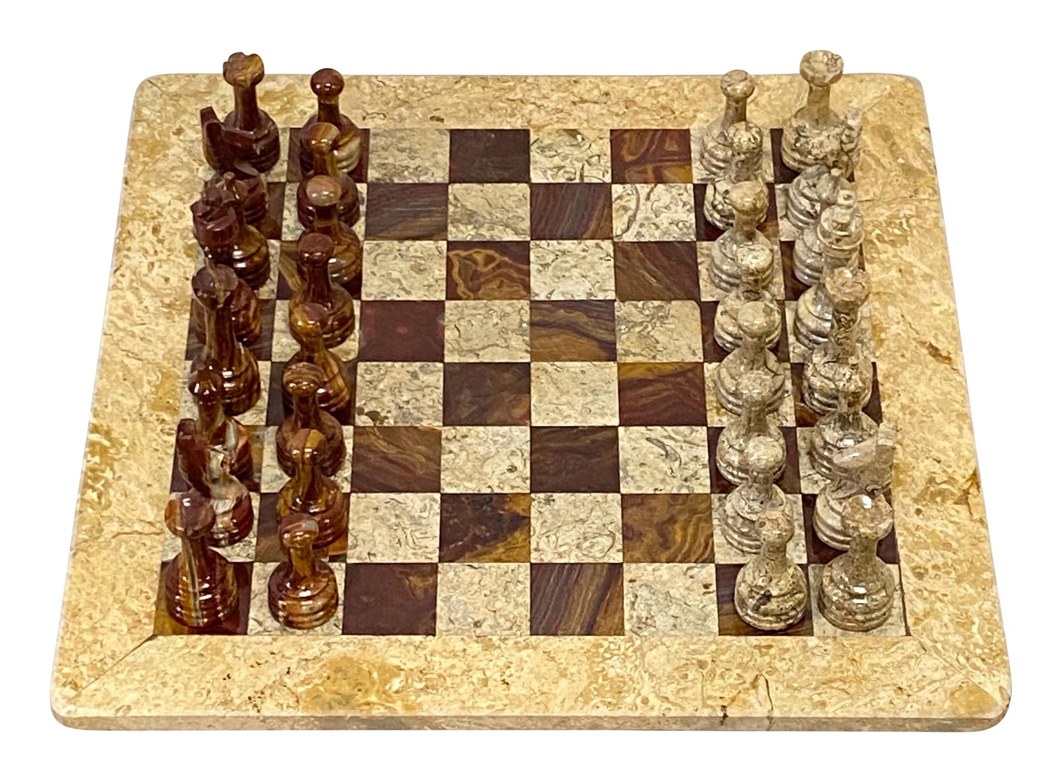 schach aus stein