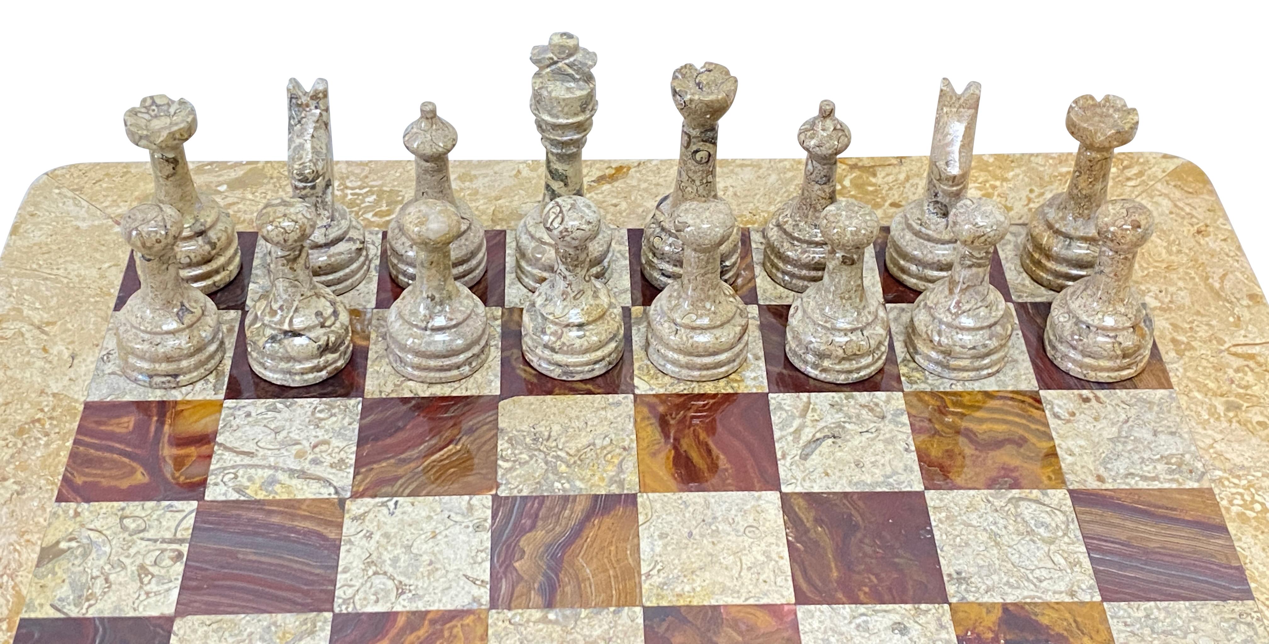 Fossil und Stone Schach Brettspiel (Stein)