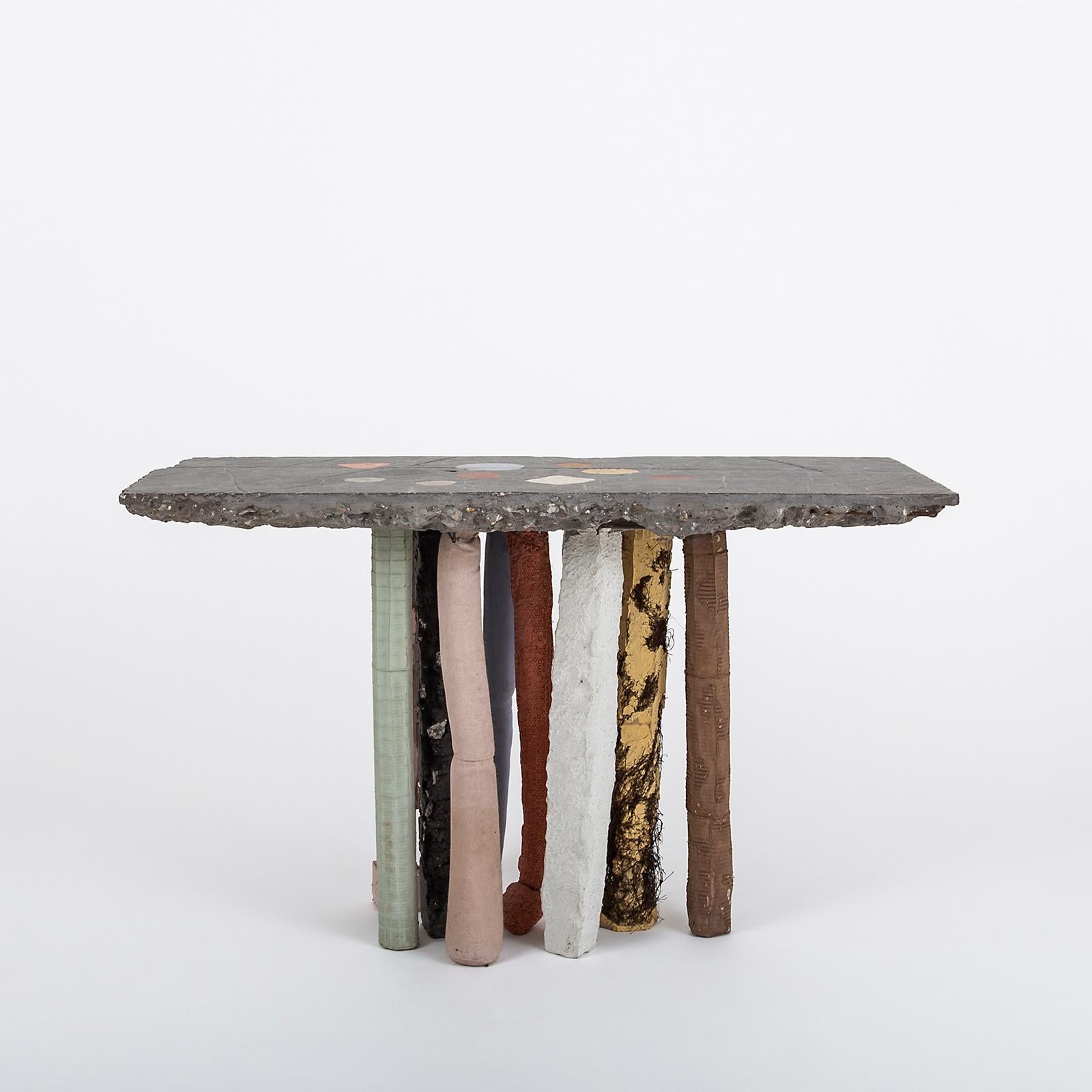 The Fossil console is a part of the Fossil collection by Nacho Carbonell. Alike the description of a Fossil: preserved remains of animals, plants and organisms from the remote past, Nacho had been collecting, gather and picking up materials from