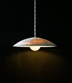 Fossil Coral Hanging Pendant Conical (XXL) Hand Crafted