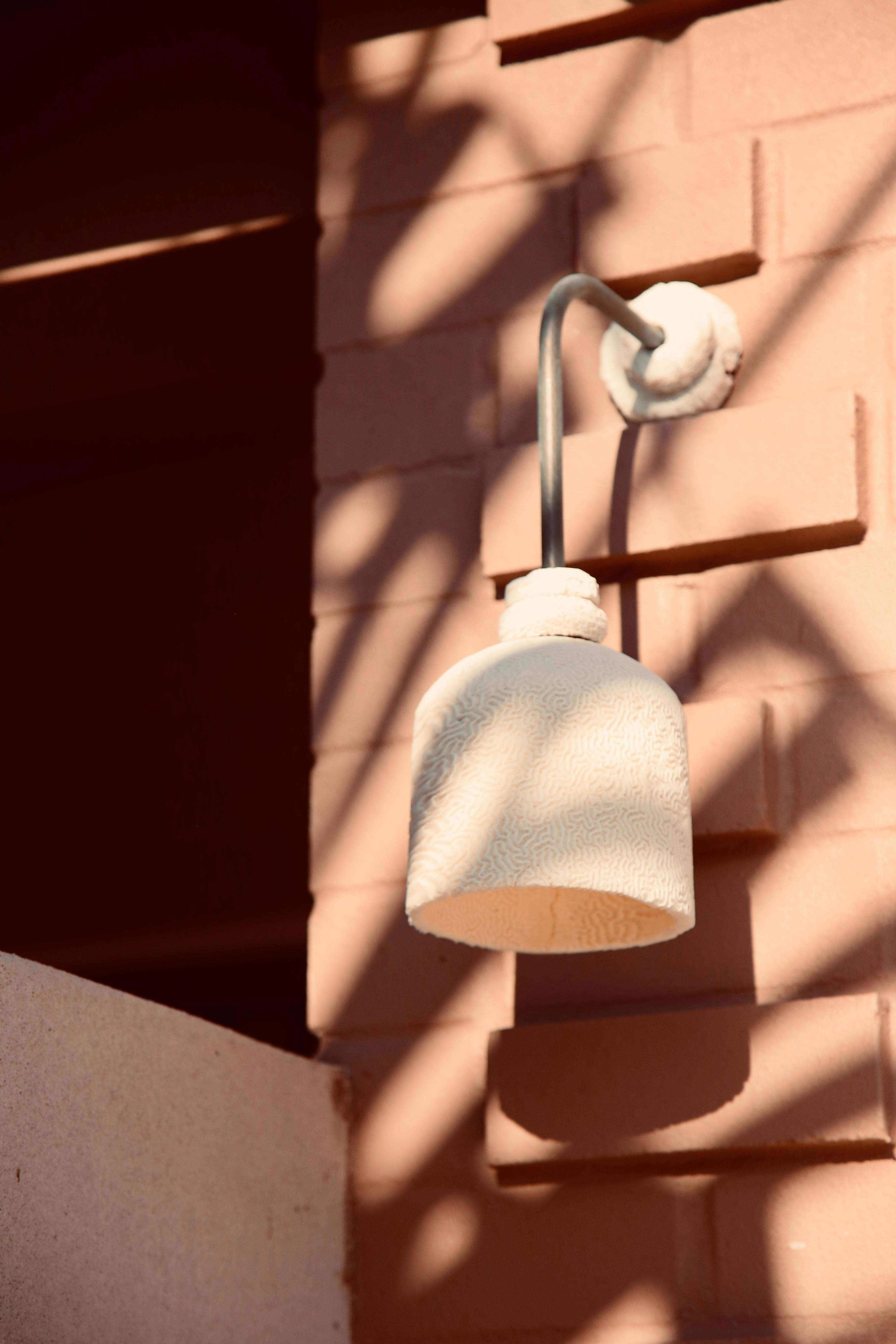 Fossil Coral Wall Light - Dome (L) - Hand-Crafted, Ethical, Chic, Relic  In New Condition For Sale In Newrybar, NSW