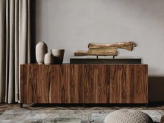 Radio y cúbito de dinosaurio fósil (Edmontosaurus annectens) sobre base de nogal personalizada