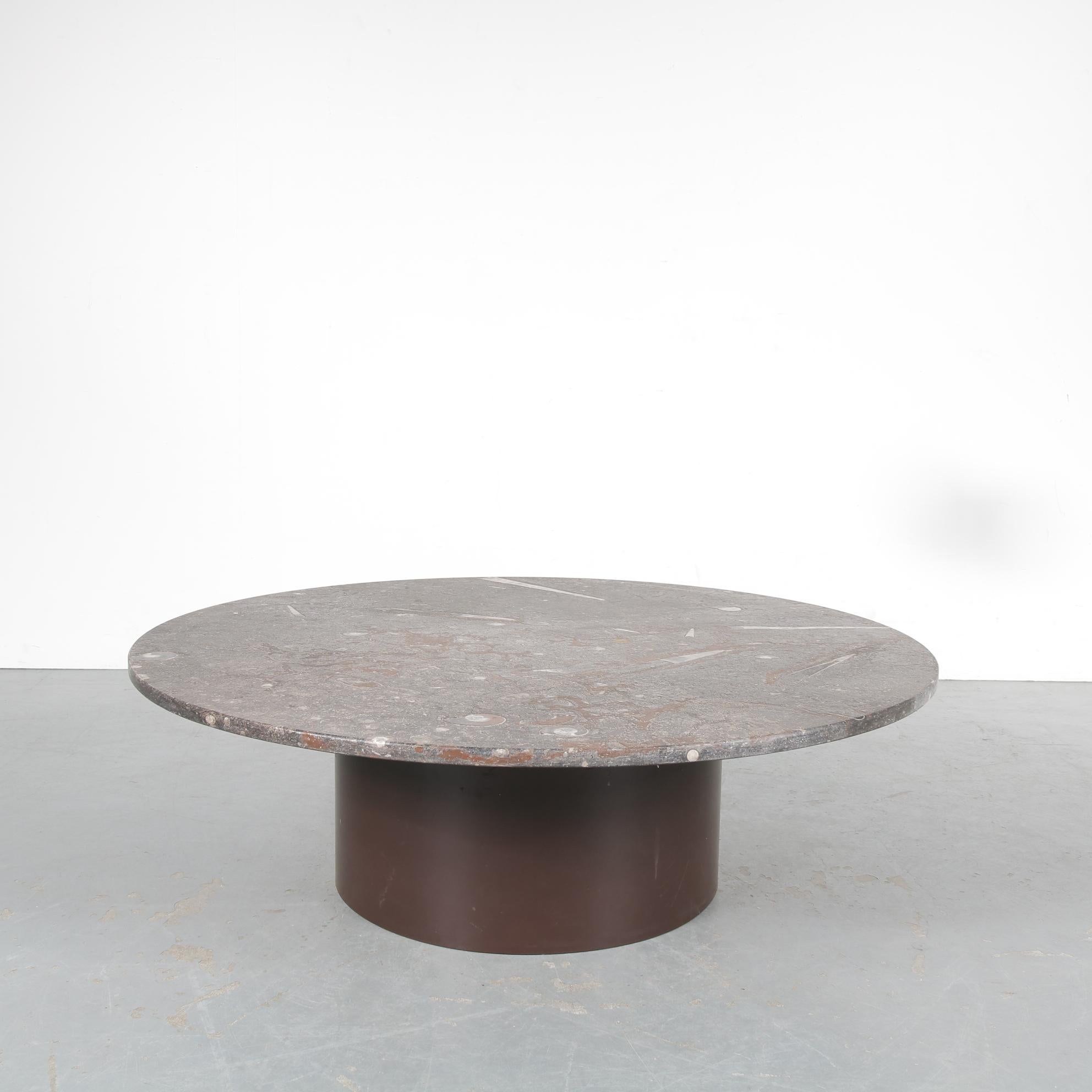 Fossil Inlay Coffee Table by Heinz Lilienthal, Germany 1970 1