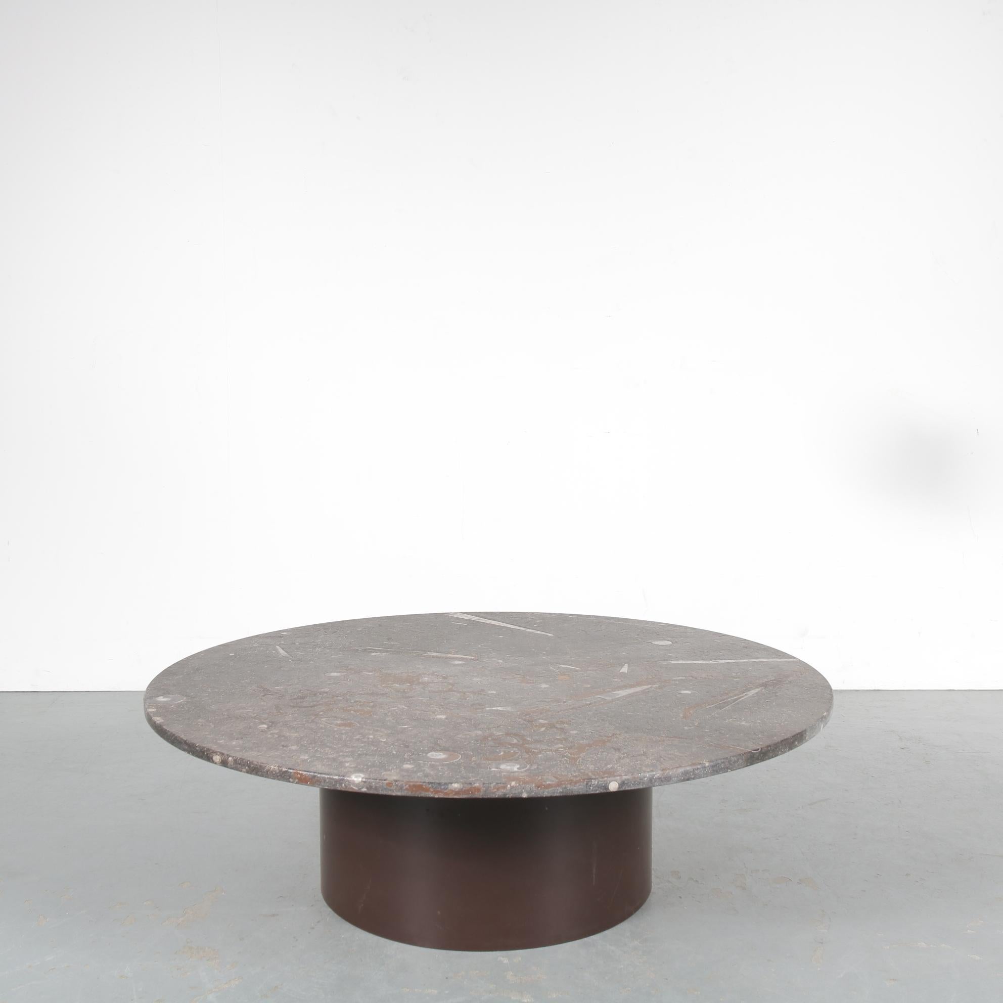 Fossil Inlay Coffee Table by Heinz Lilienthal, Germany 1970 2