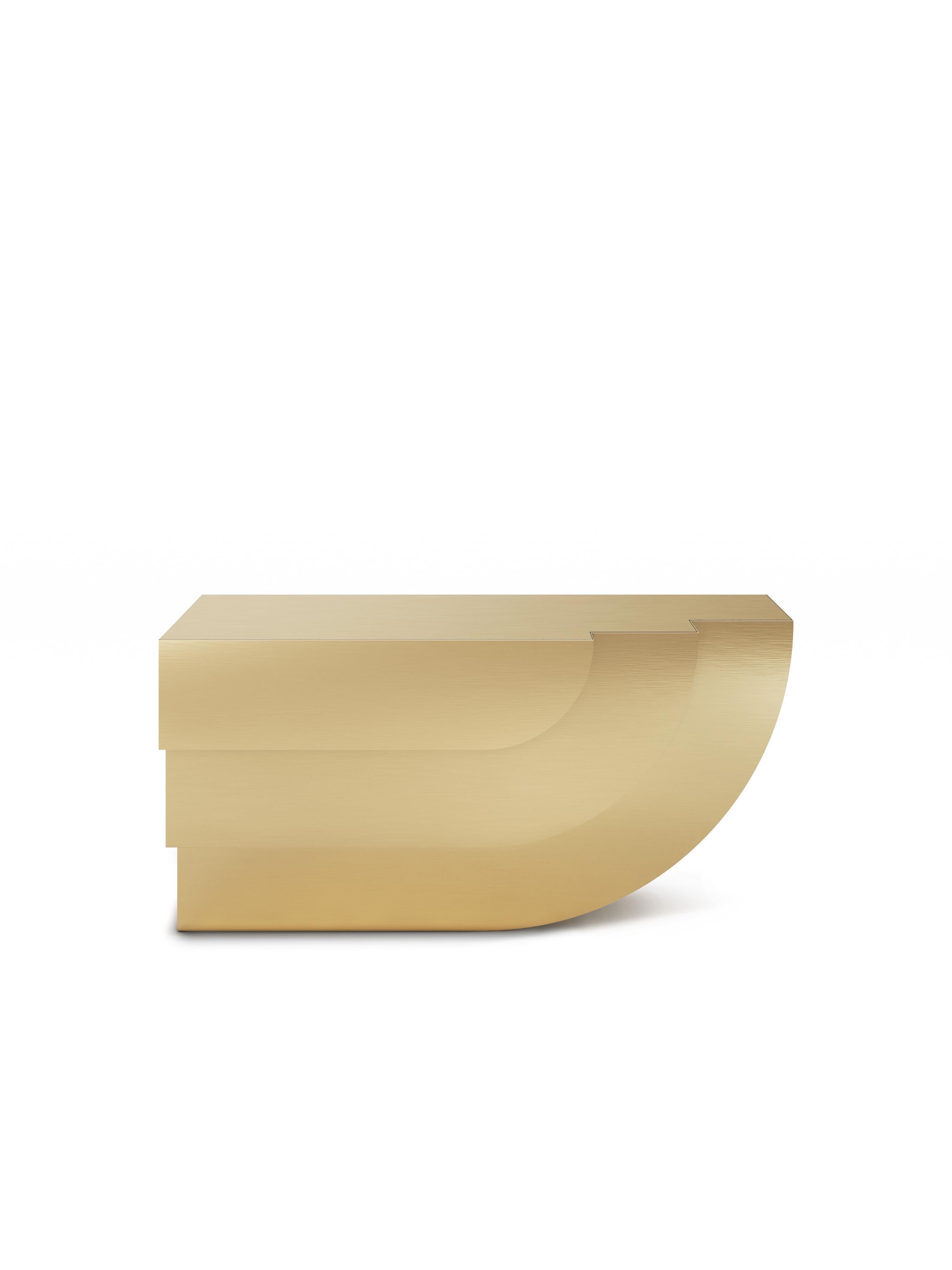 Post-Modern Fossil Lacquer Console by Ginger & Jagger For Sale