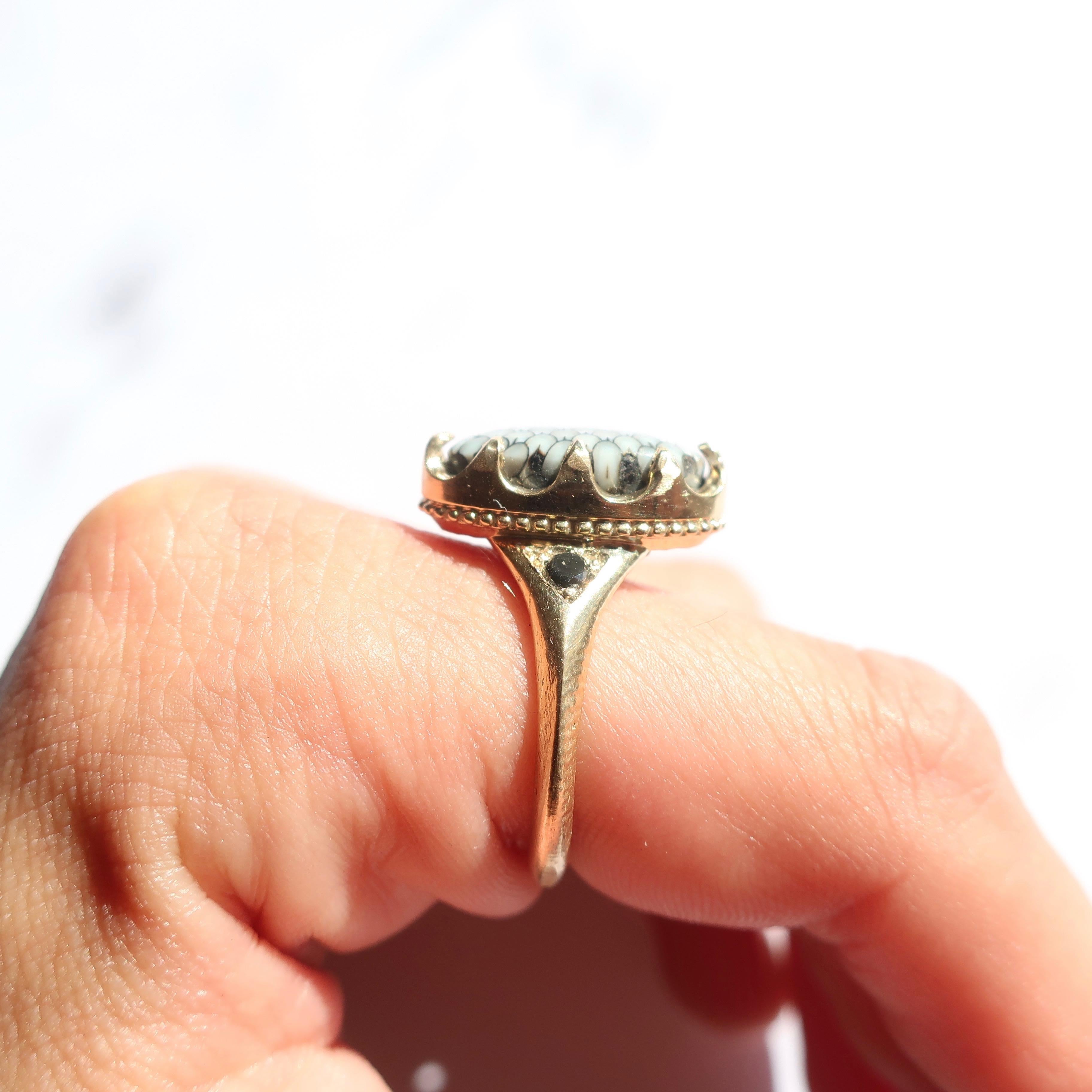 fossil engagement ring