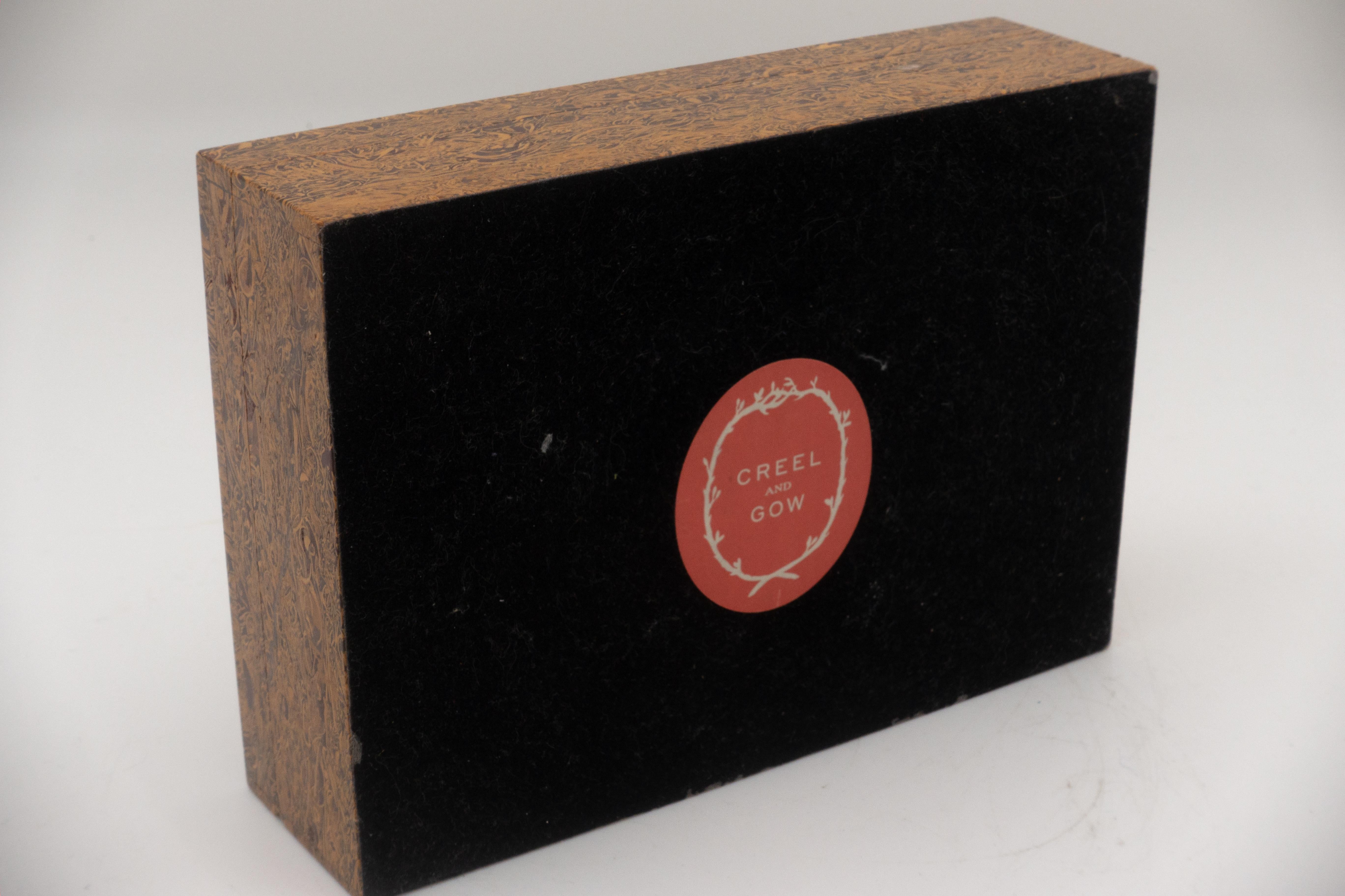 Fossil-Stein-Box mit Scharnier-Deckel im Angebot 1