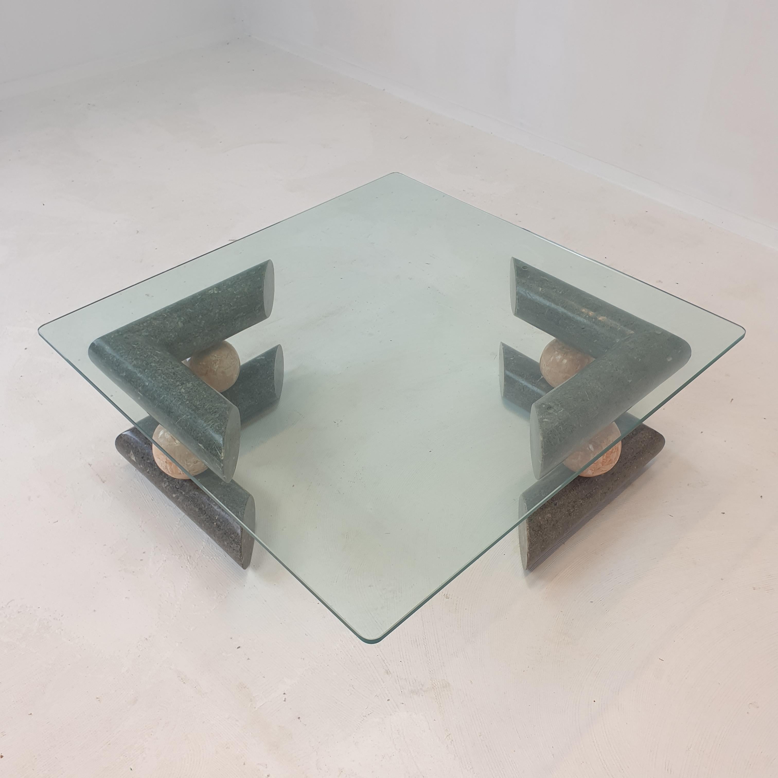 Fossil Stone Coffee Table, 1980s For Sale 4