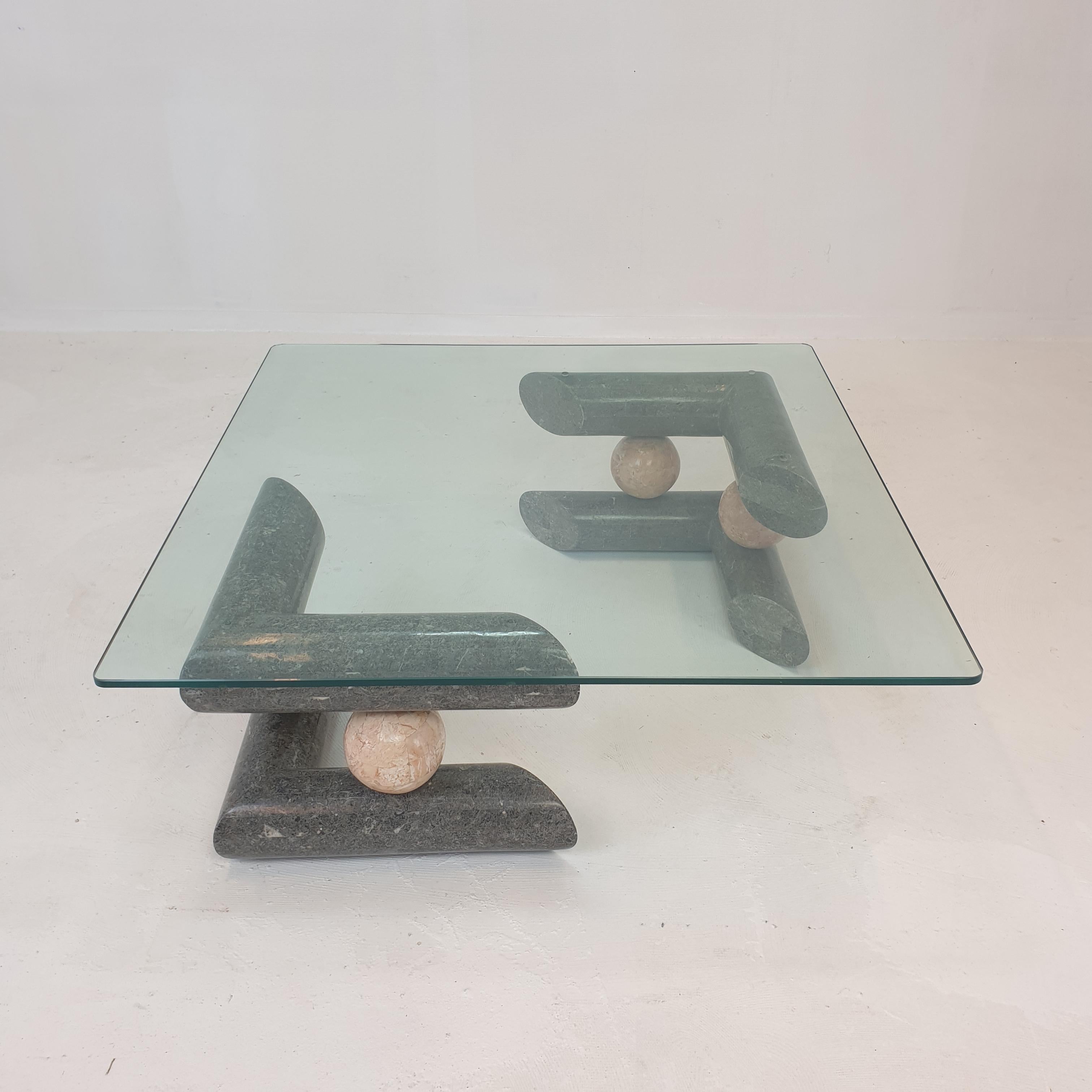 Fossil Stone Coffee Table, 1980s For Sale 5