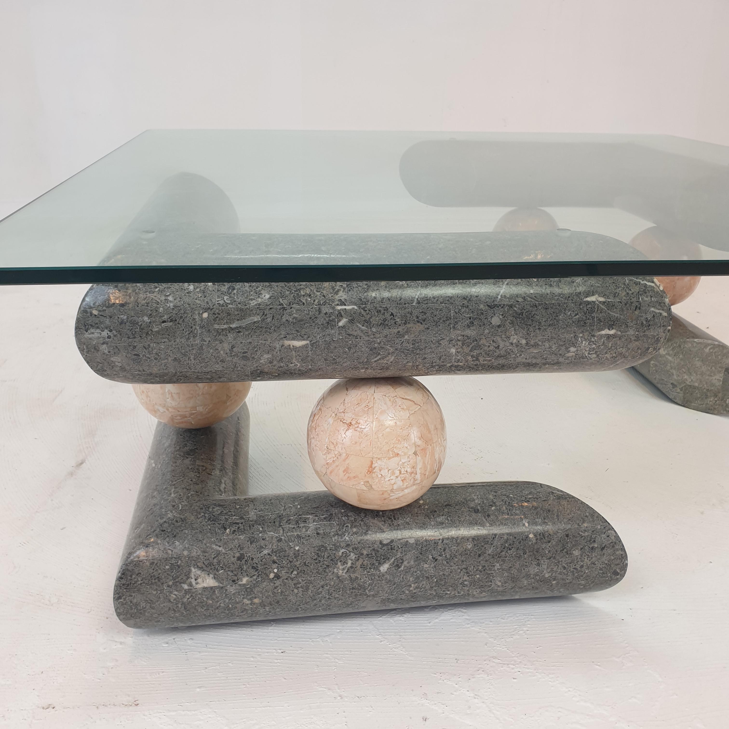 Fossil Stone Coffee Table, 1980s For Sale 6