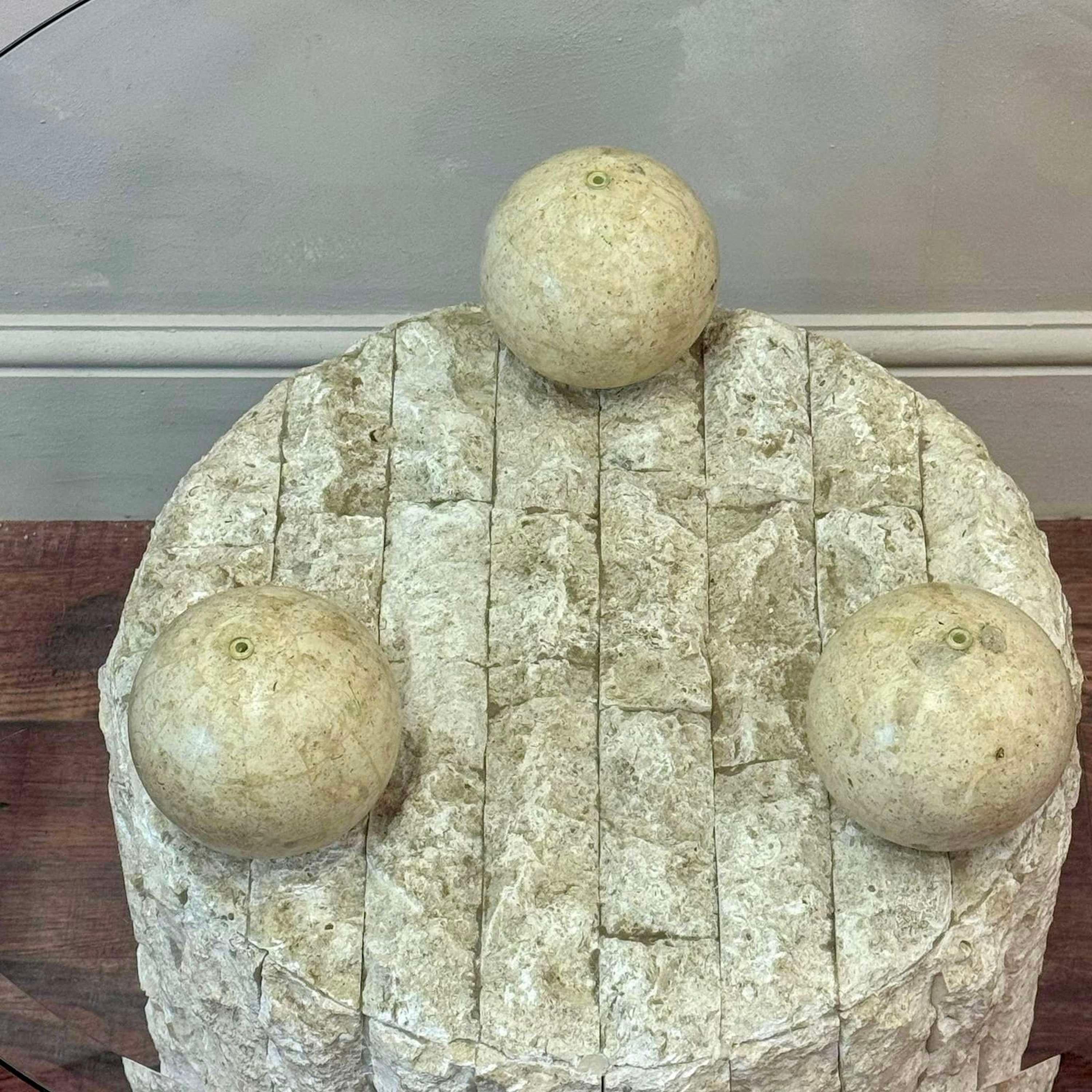 Table basse Fossil Stone de Pierre Magnussen Ponte Bon état - En vente à Southampton, GB