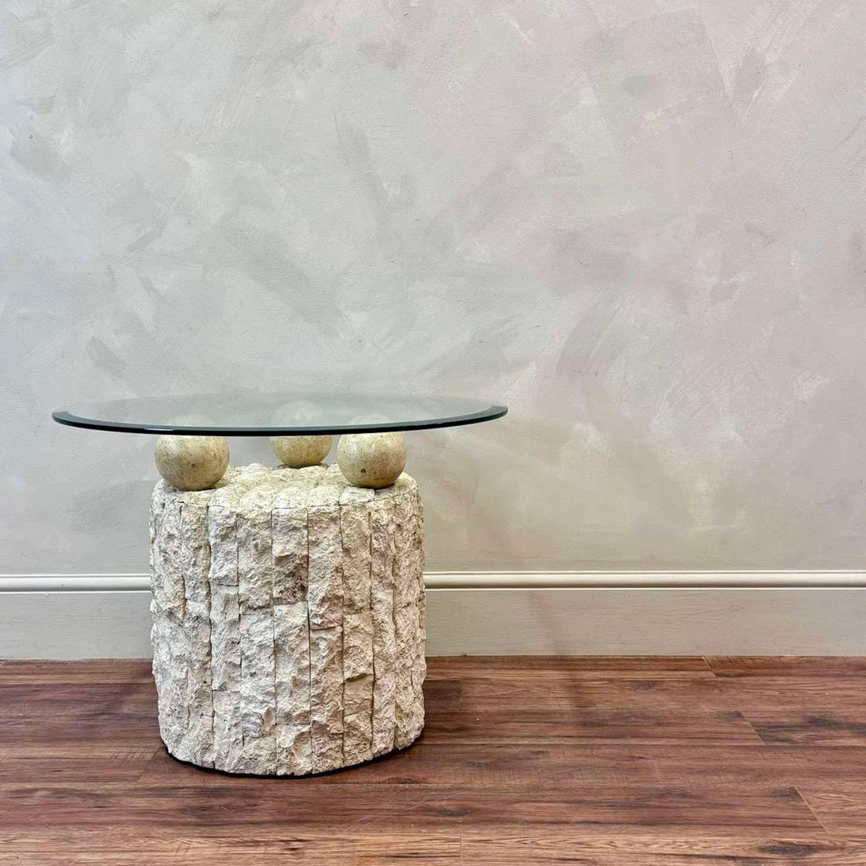 Fossil Stone Coffee Table by Pierre Magnussen Ponte For Sale 1