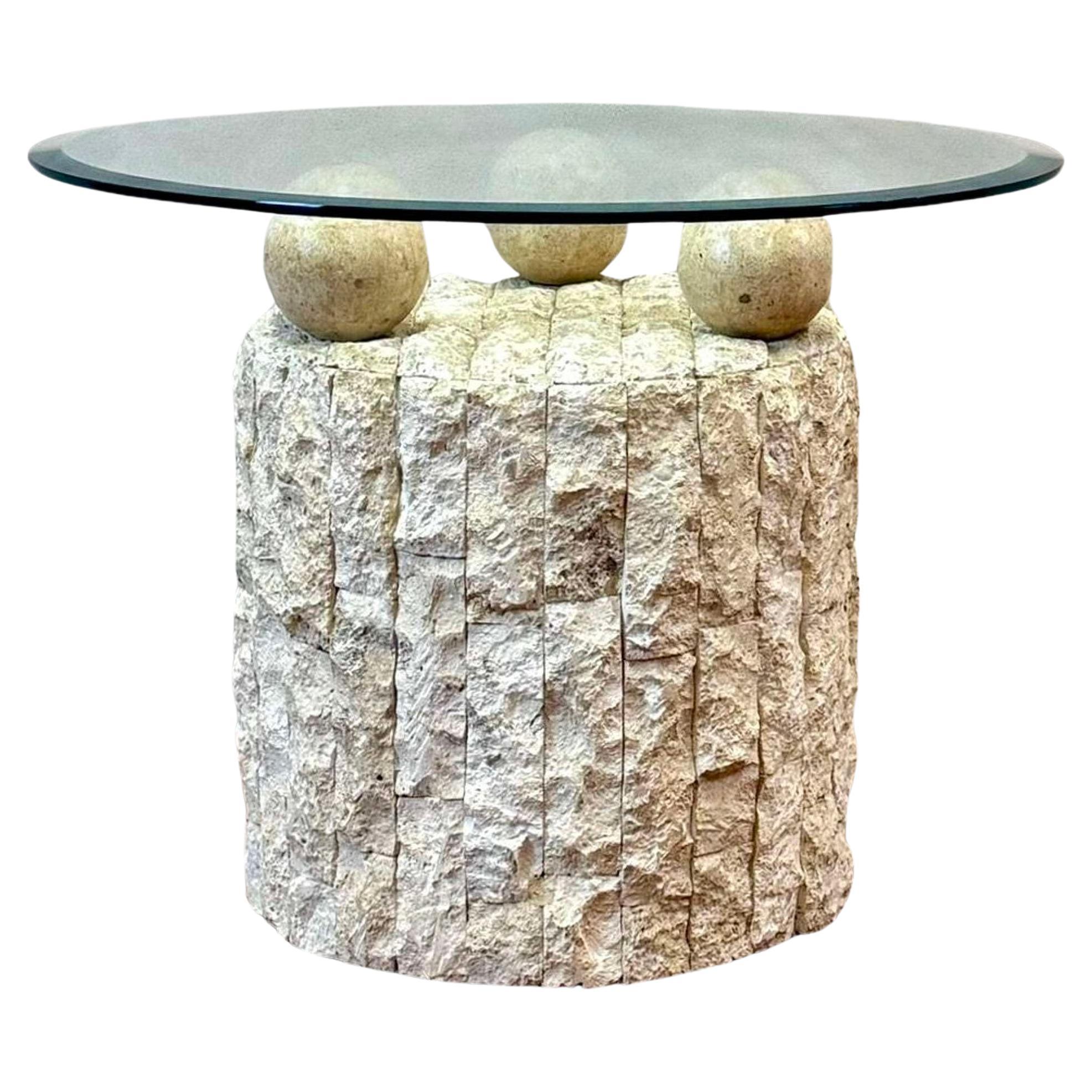Fossil Stone Coffee Table by Pierre Magnussen Ponte For Sale