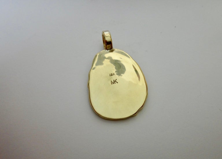 Fossil Trilobite 18 Karat Yellow Gold Pendant For Sale at 1stDibs ...
