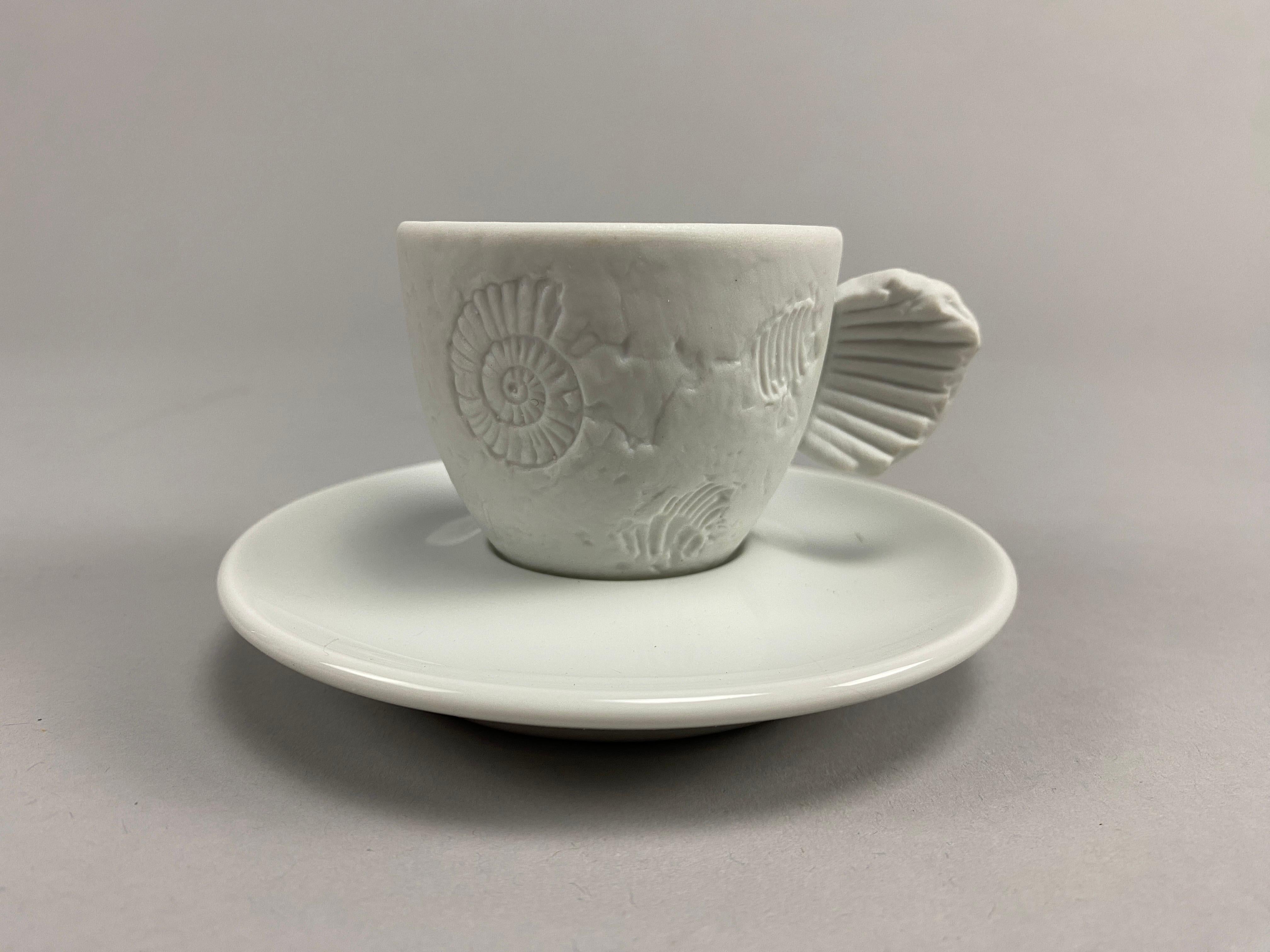 Italian Fossile Espresso Cup by Paolo Rossetti for the Illy Collection For Sale