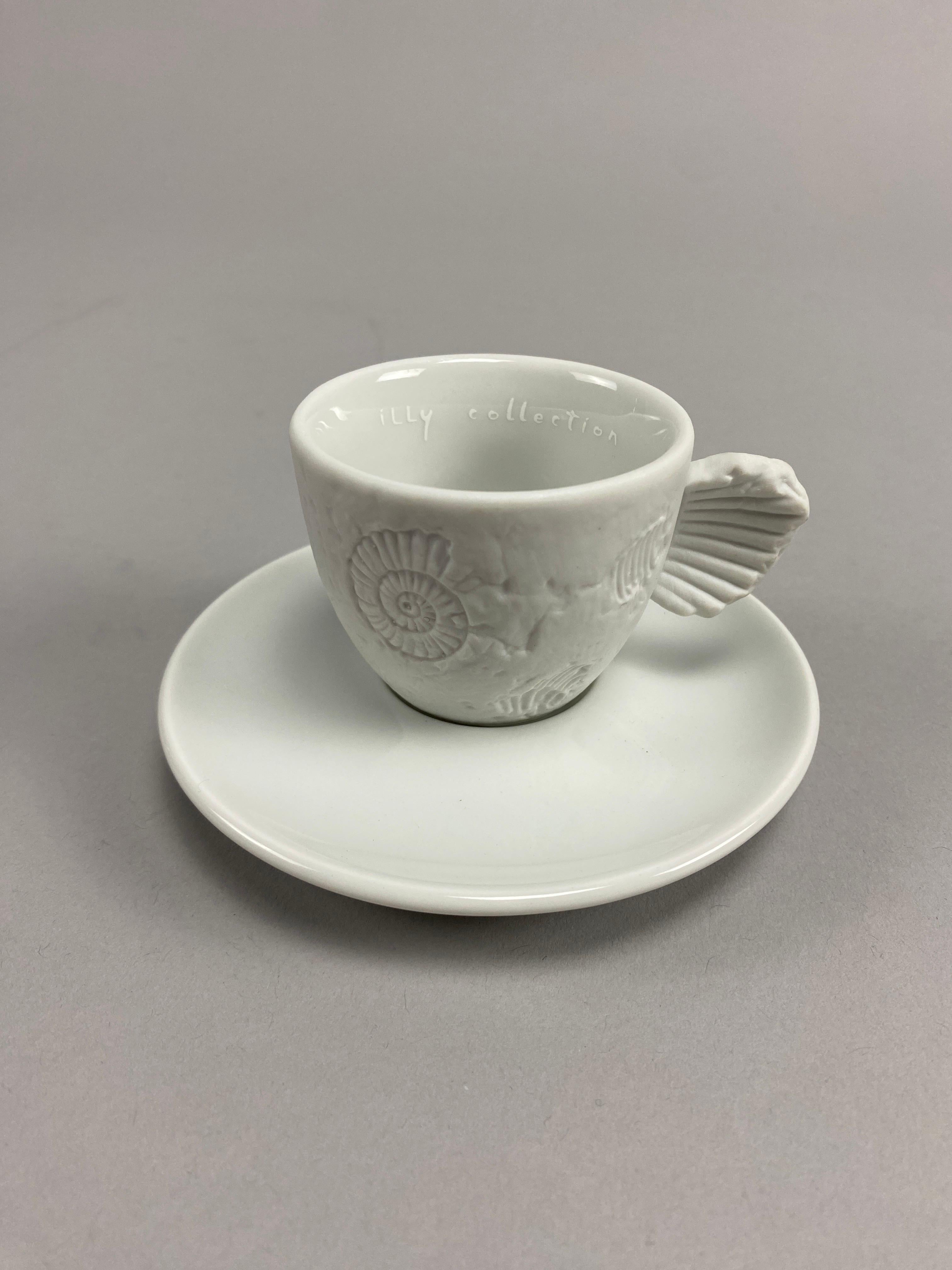 Fossile Espresso Cup by Paolo Rossetti for the Illy Collection In Good Condition For Sale In Weesp, NL