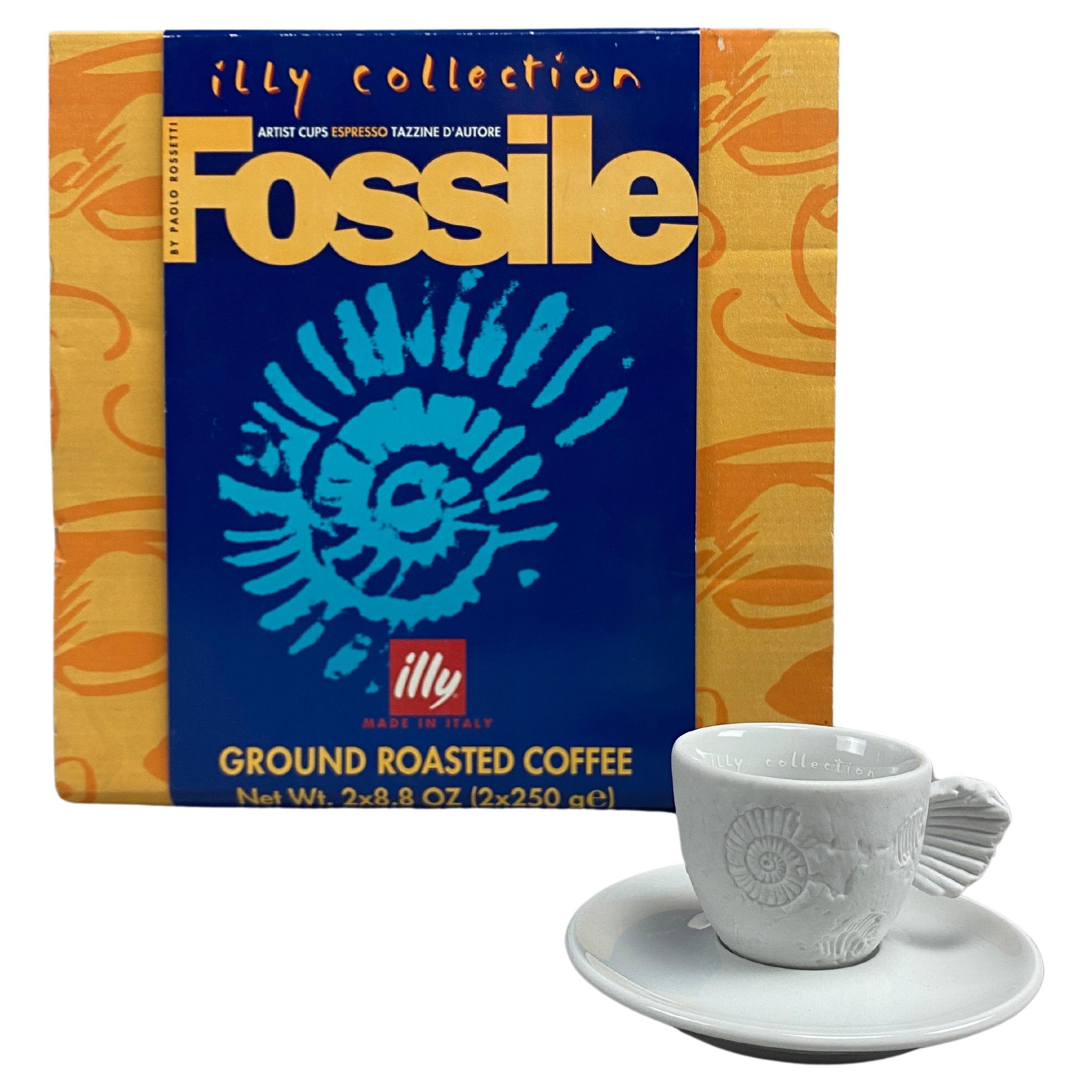 Fossile Espresso-Tasse von Paolo Rossetti für die Illy-Kollektion