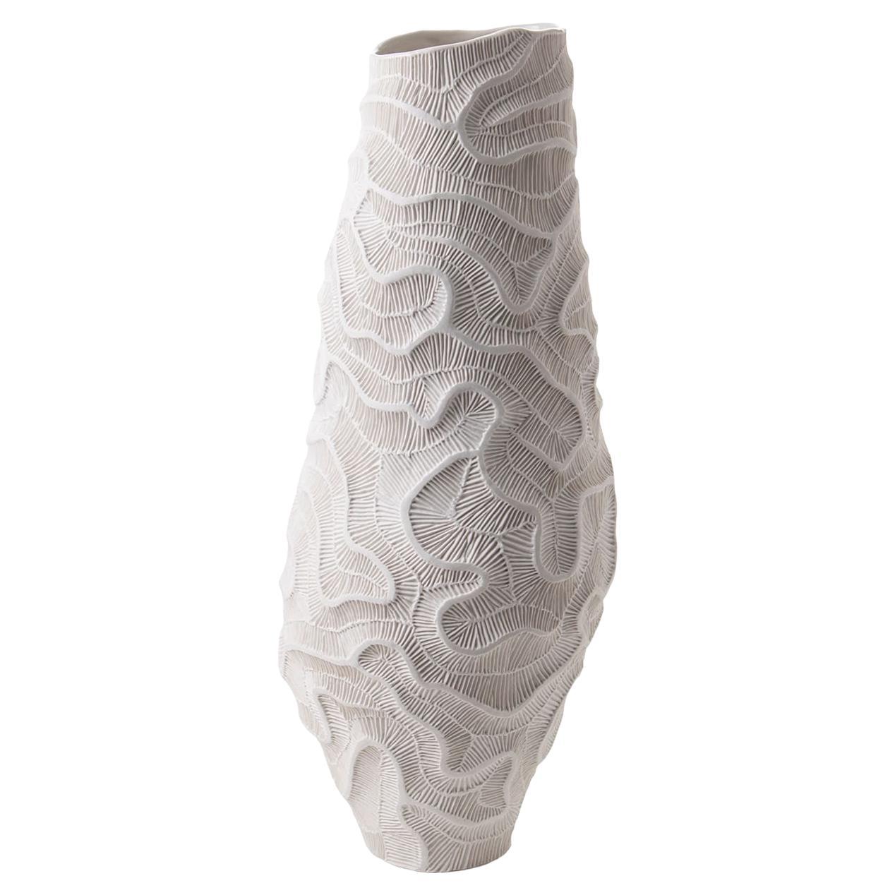Fossilia Monolite White Vase