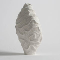 Fossilia White Vase