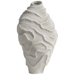 Fossilia White Vase