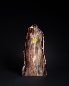 Fossilised Wood with White-Green Mineral Inclusions