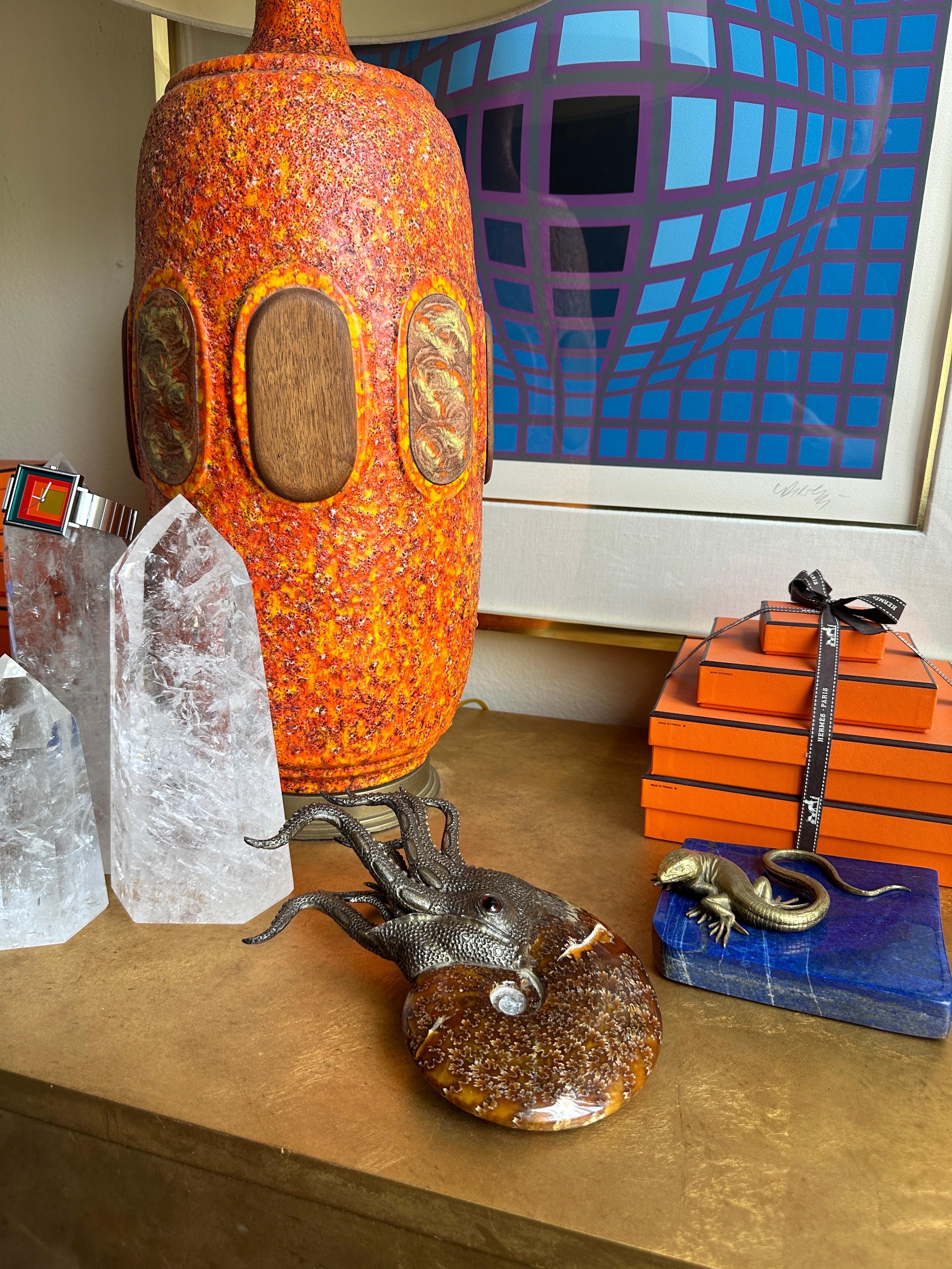 Fossilized Ammonite Sculpture Paperweight 5