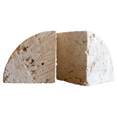 Fossilized Coral Limestone Bookends (set)