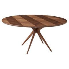 Foster Round Canaletto Wood Dining Table by Modesign