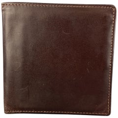 FOSTER & SON Braunes Leder Bifold Wallet