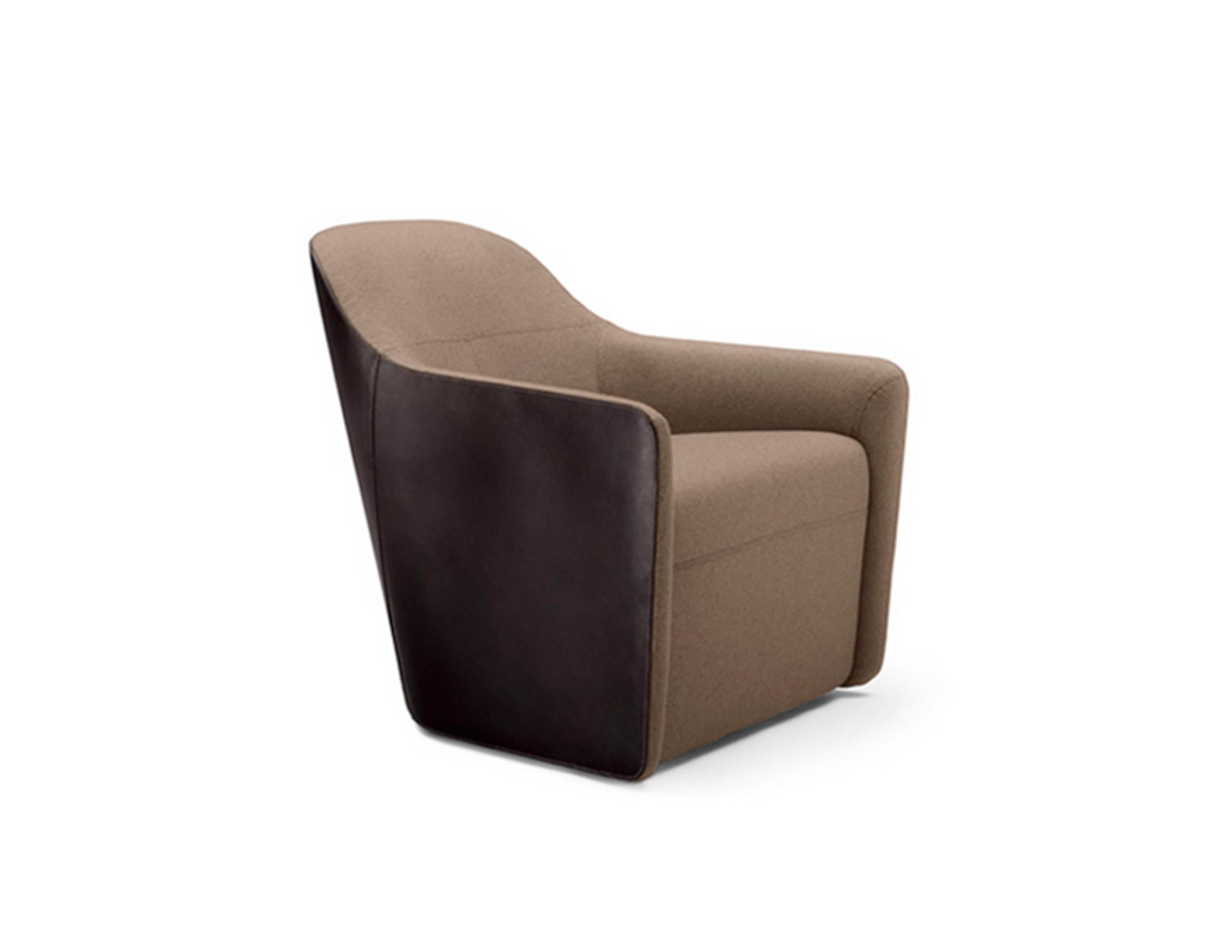 Foster 521 LB swivel armchair and ottoman: UPH: Divina Melange 260/coffee saddle
Model# 521-10 C (armchair)
Original $5,217
The Foster 521 armchair reinterprets the tradition of the club armchair. The designer has made masterly use of the
