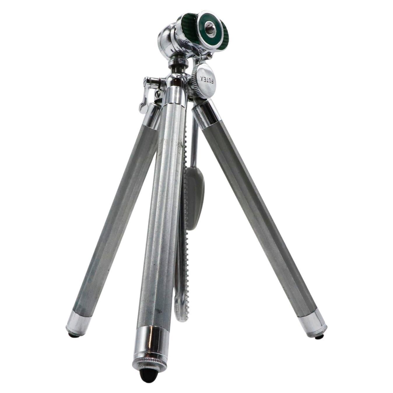 Fotex Mini Tripod with Case, Vintage 1960s For Sale